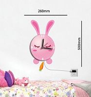 Светильник ночник "Зайка" Feron NL76 220В 0,5Вт Розовый картинка 